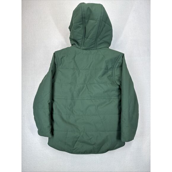Carhartt Boys’ Montana Insulated Hooded Jacket Green NWT Size XS / 6 MSRP $95 - Picture 6 of 6